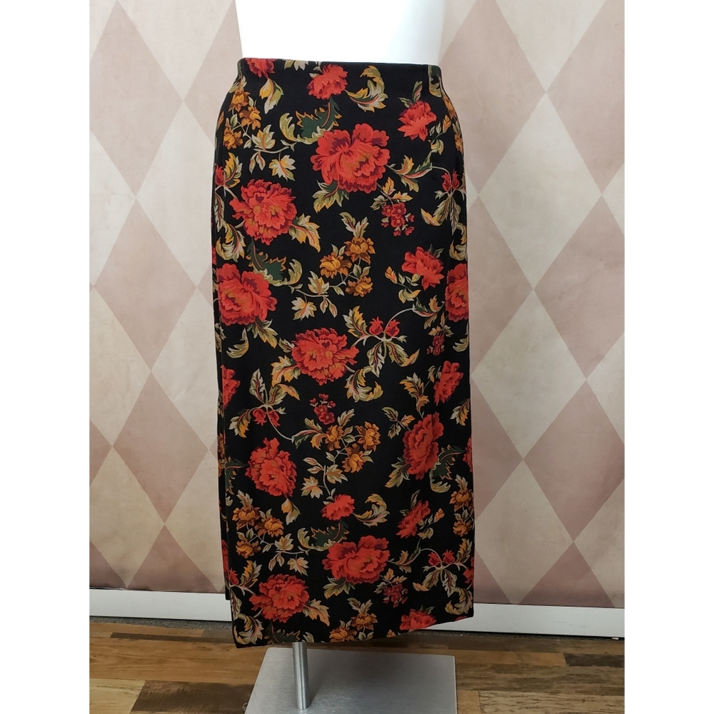 Briggs New York | Floral Patterned Skirt